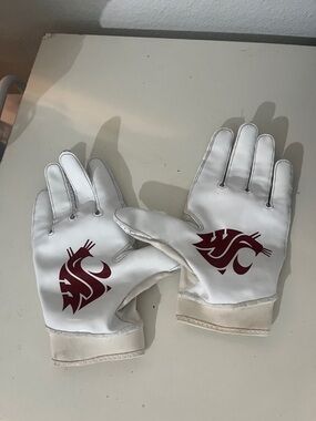 Nike WSU Washington State Vapor Jet Gloves Size 2XL